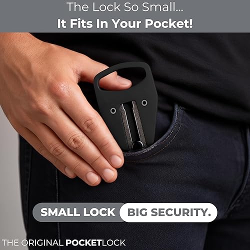 Miniatura 3 de Cerradura de puerta portátil para viajes, cerradura de puerta de hotel para seguridad de viajeros, cerradura de seguridad de puerta desde el