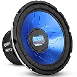 Pyle Car Vehicle Subwoofer Audio Speaker - 10 Inch Blue Injection Molded Cone, Blue Chrome-Plated Steel Basket, Dual Voice Coil 4 Ohm Impedance, 1000W Power, for Vehicle Stereo Sound System- PL1090BL