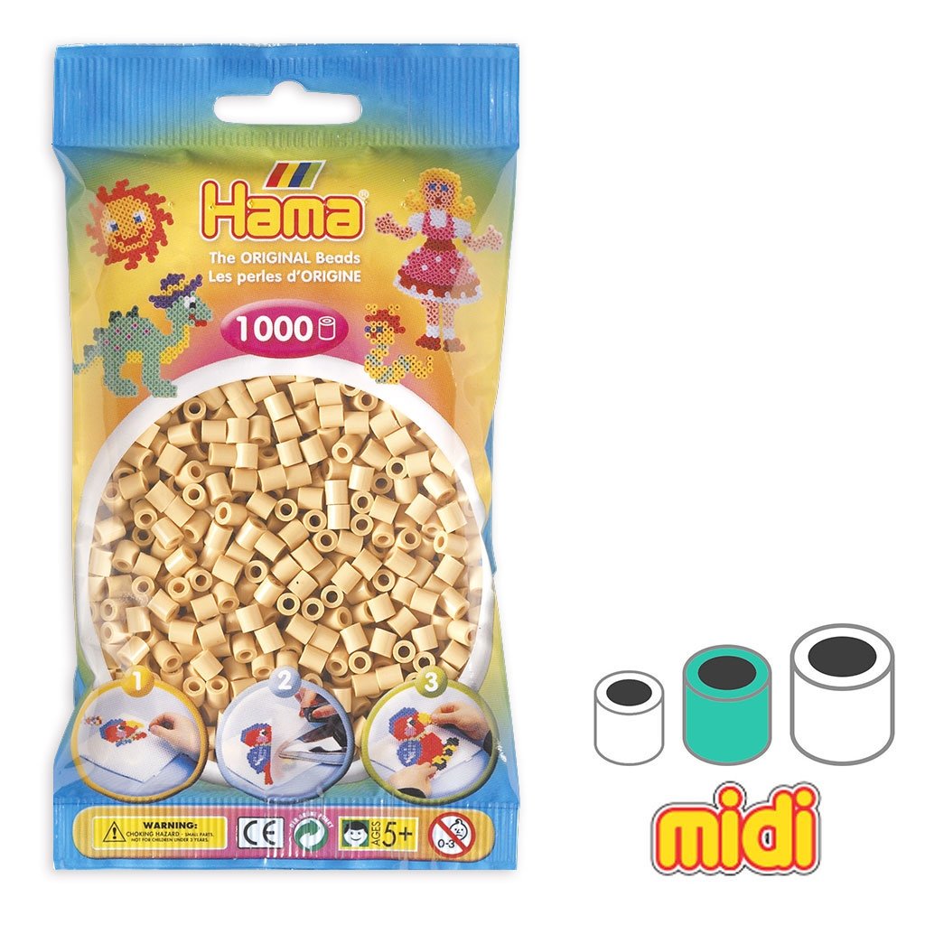 Perles HAMA MIDI 1000 Pièces - Ø5mm Incolore - Perles à Repasser Pour Créations Manuelles