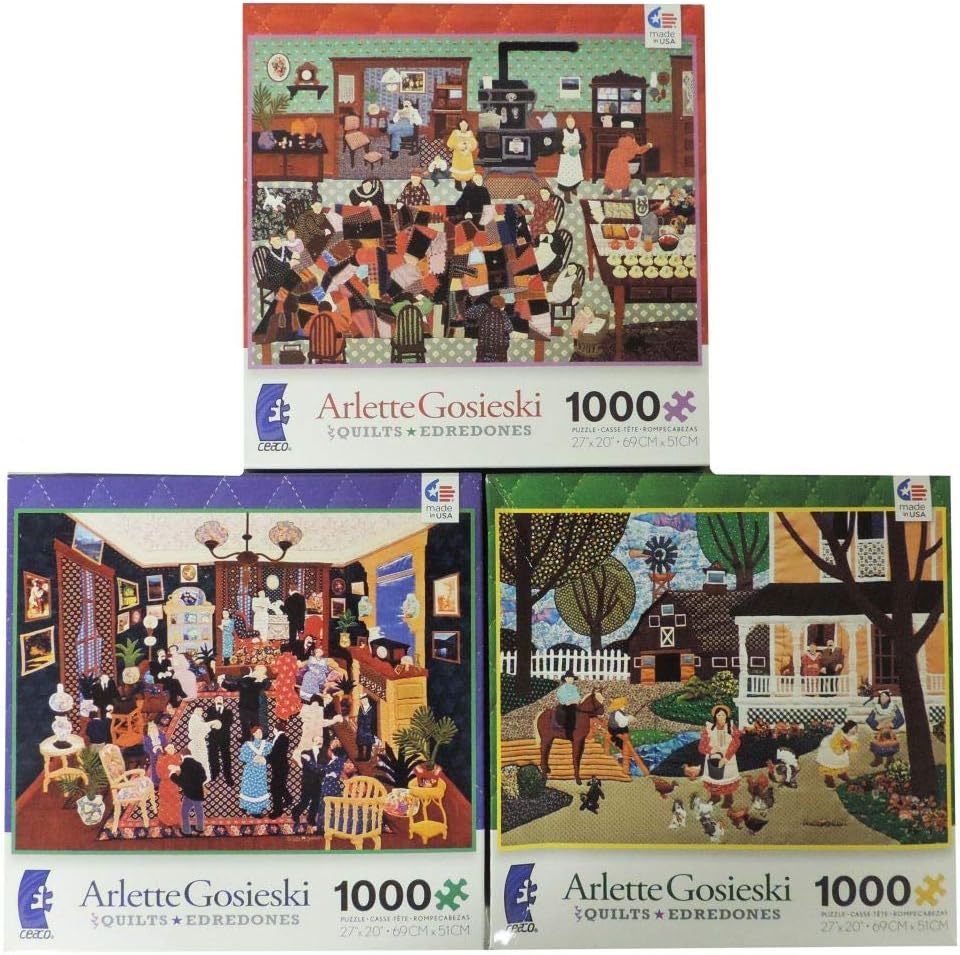 Arlette Gosieski 1000 piece jigsaw puzzle Qults / Edredones