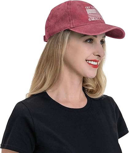 Miniatura 5 de Gorra de béisbol para mujer, diseño de pueblos pequeños, Rojo-15