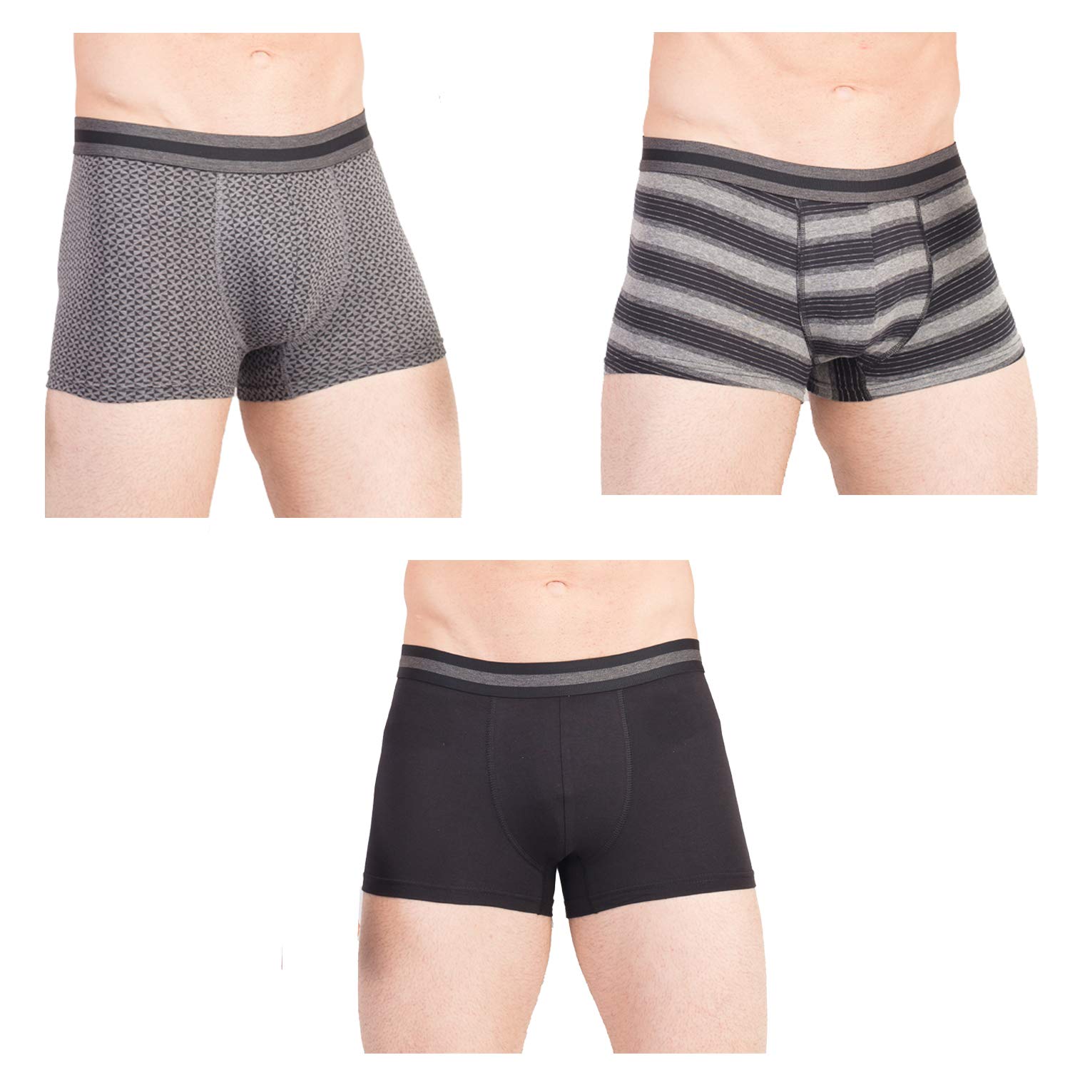 denim co. Men 95% Cotton, 5% Spandex Boxers (Pack of 3)-picture-49