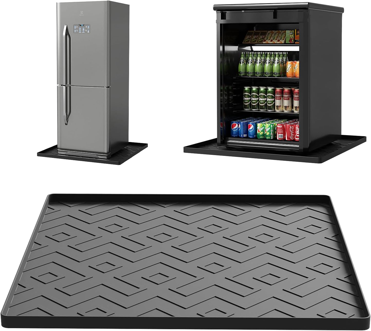 Mini Fridge Silicone Mat 19.7″x19.7″x0.4″ – Non-Slip, Spill-Proof, Drip Prevention | Ideal for Refrigerators, Washing Machines, Dryers, Wine Coolers, and Dishwashers Mini Fridge Silicone Mat 19.7″x19.7″x0.4″ – Non-Slip, Spill-Proof, Drip Prevention | Ideal for Refrigerators, Washing Machines, Dryers, Wine Coolers, and Dishwashers
