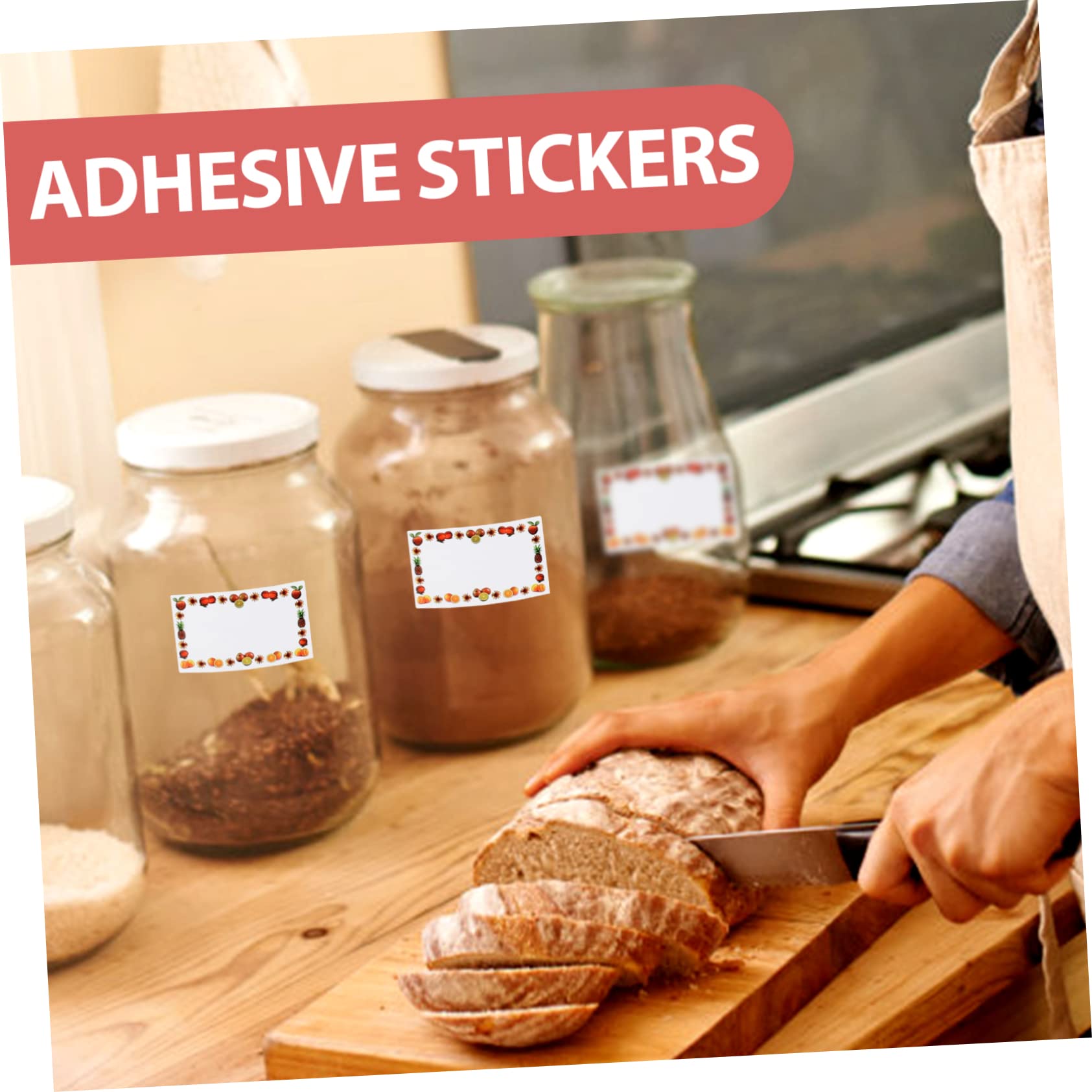NUOBESTY 1500fogli Etichette Adesive Impermeabili e Resistenti All Per Alimenti Stickers Per Bottiglie e Barattoli Adatte Per La Conservazione e Organizzazione
