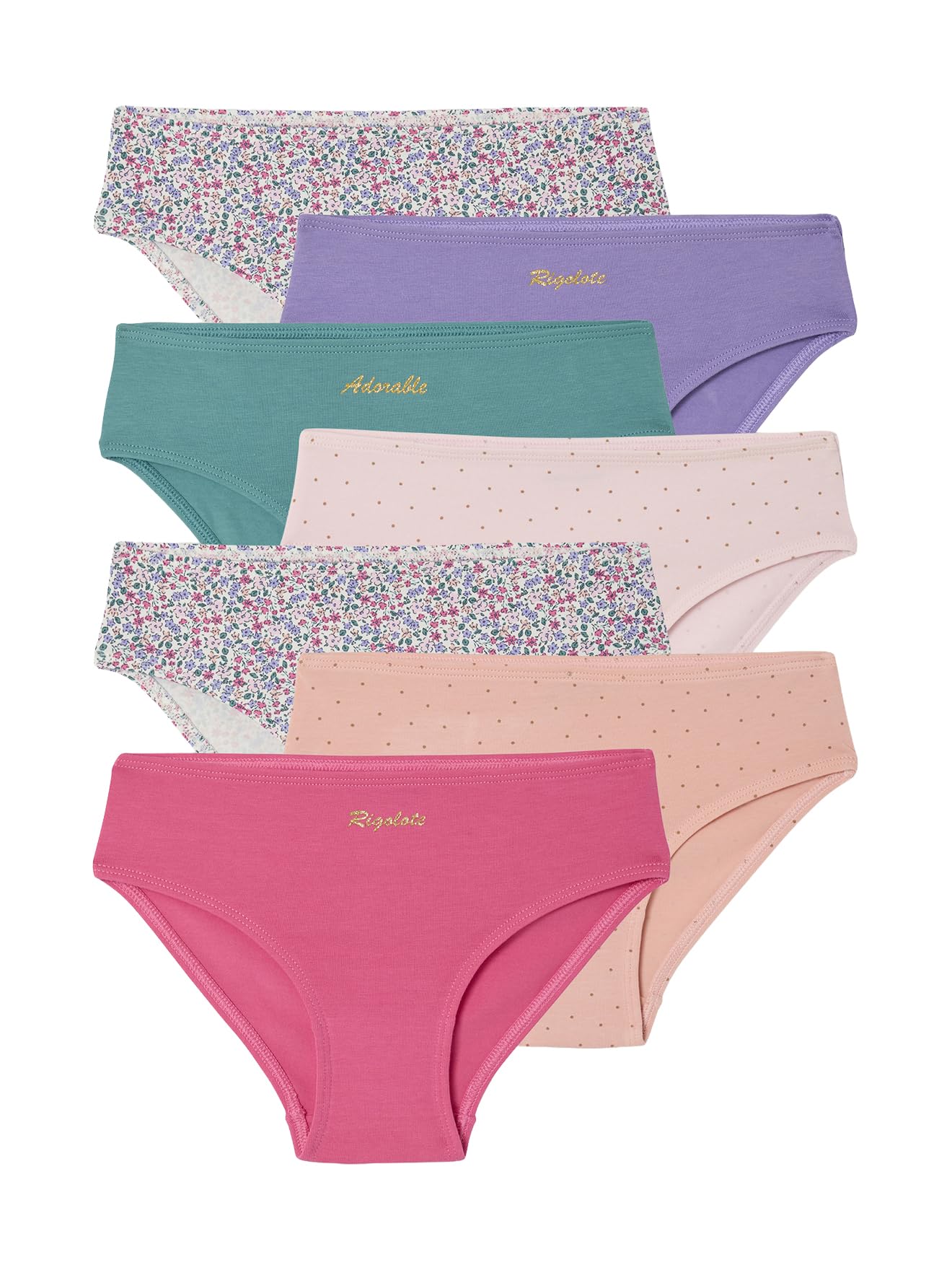 VERTBAUDET Lot de 7 Culottes Assorties Fille Fuchsia 6A