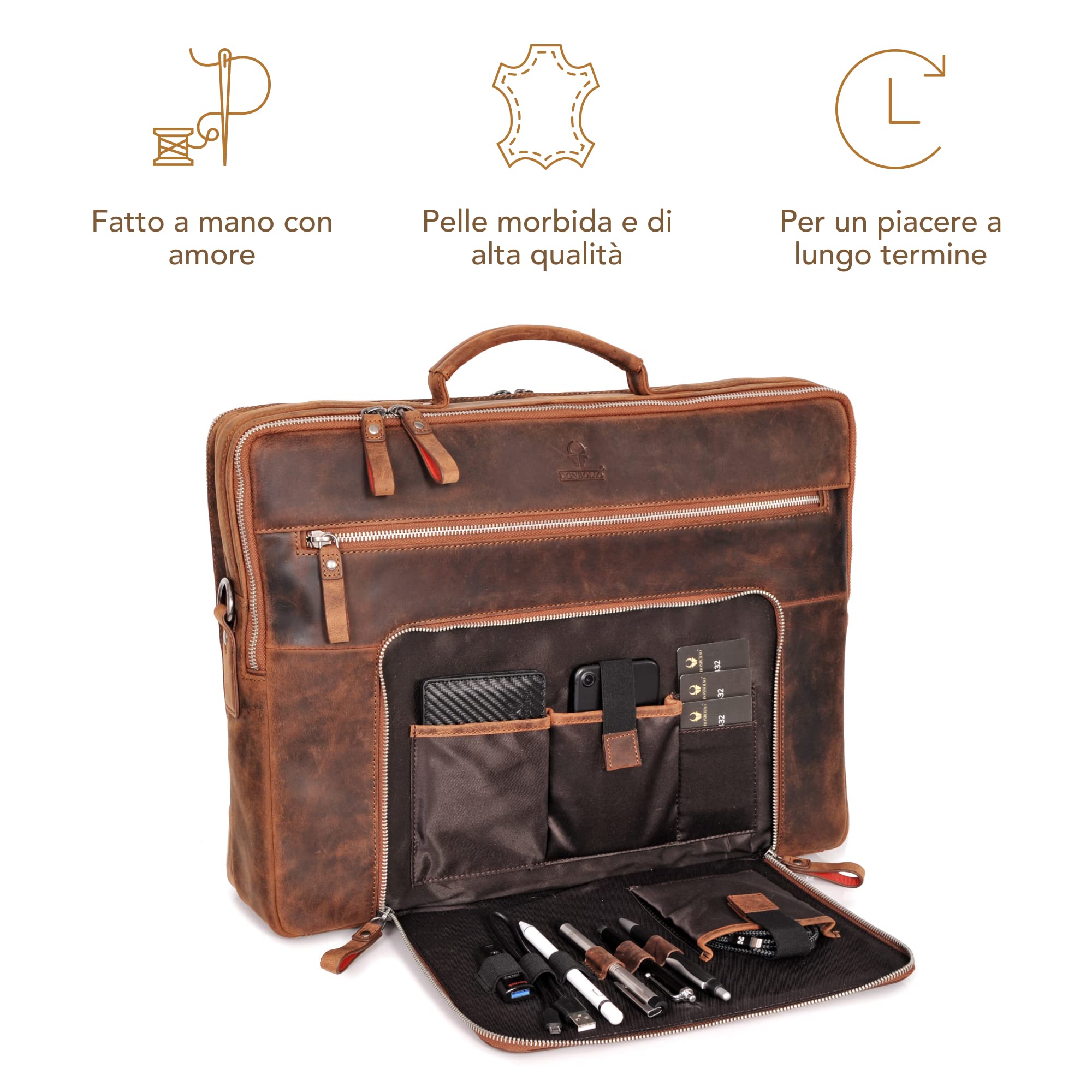 DONBOLSO San Francisco Leather Shoulder Bag