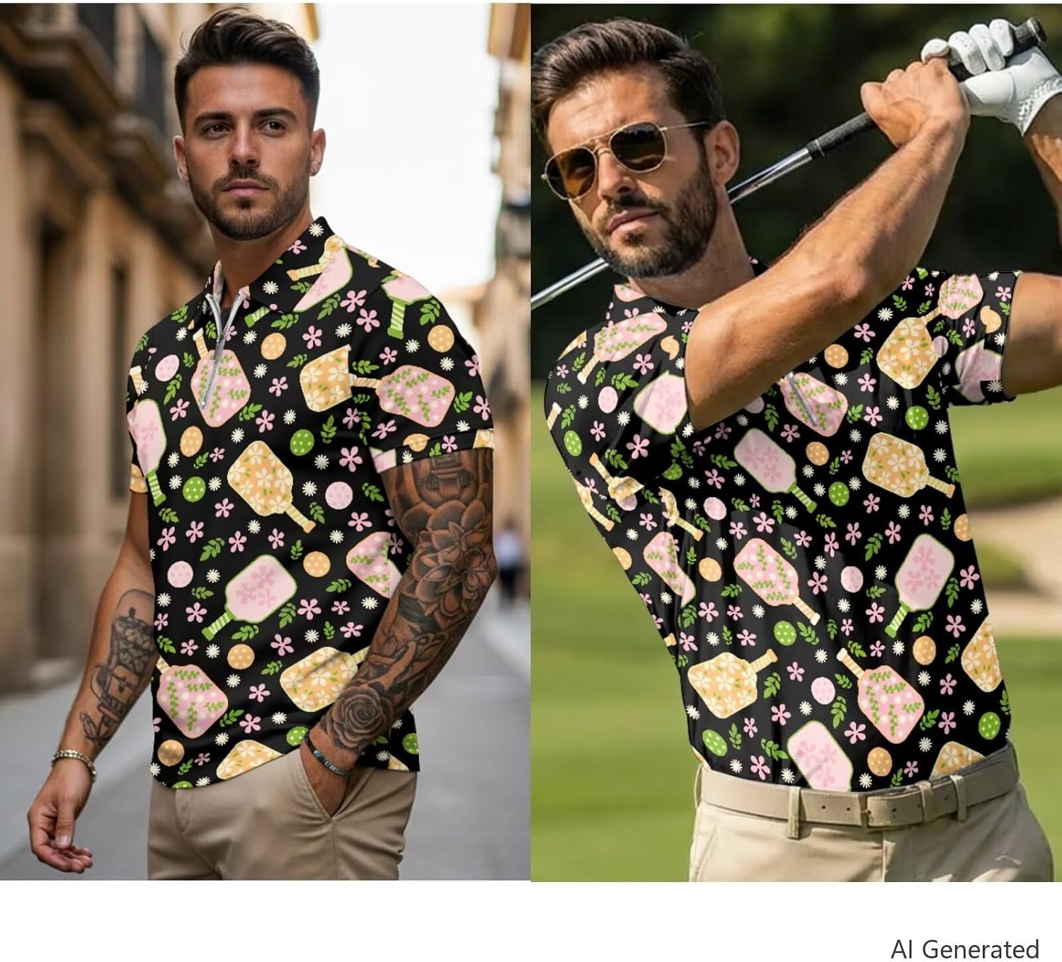 Matching Golf Shirts for Couples, Outdoor Sports Couple Golf Outfit, Quick Dry Matching Activewear Set Sportswear