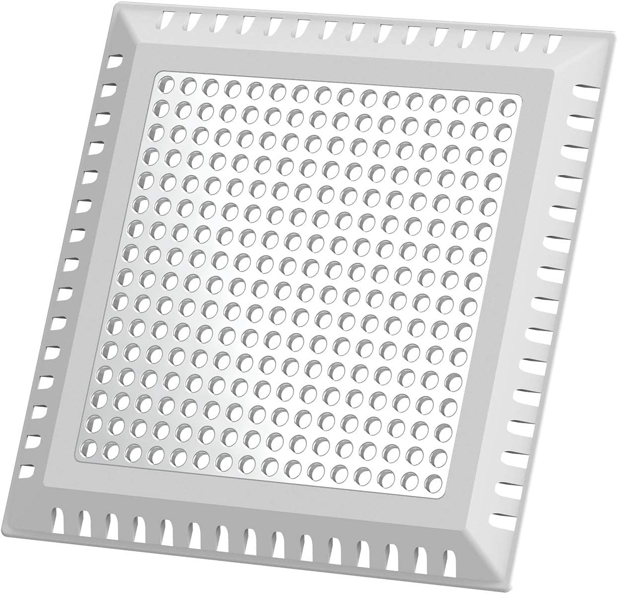 LIQWEI 2er Set Quadrat Abflussschutz 12,5x12,5cm - Edelstahl Haarsieb Für Dusche & Badewanne