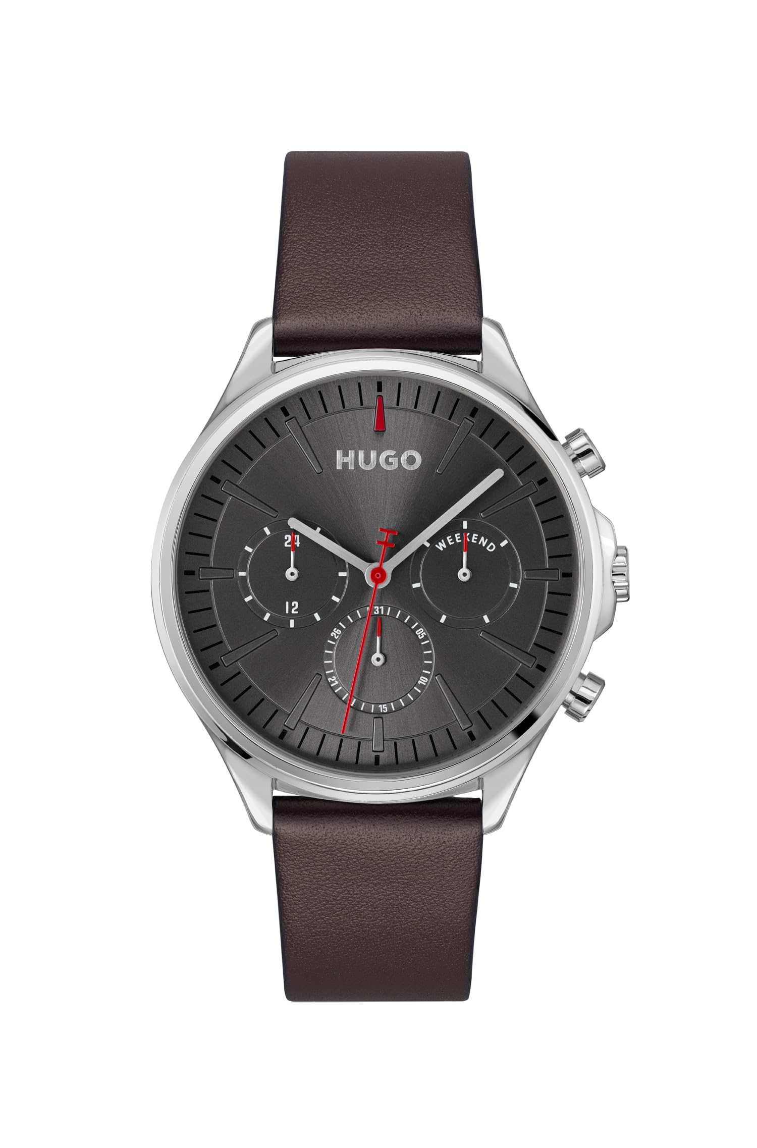 HUGO Men's #Smash Multi Watch – Stainless Steel Case, Multifunction Movement, Stylish and Fun Design, Quartz Accuracy, Bold Everyday Wear - Gift for Him