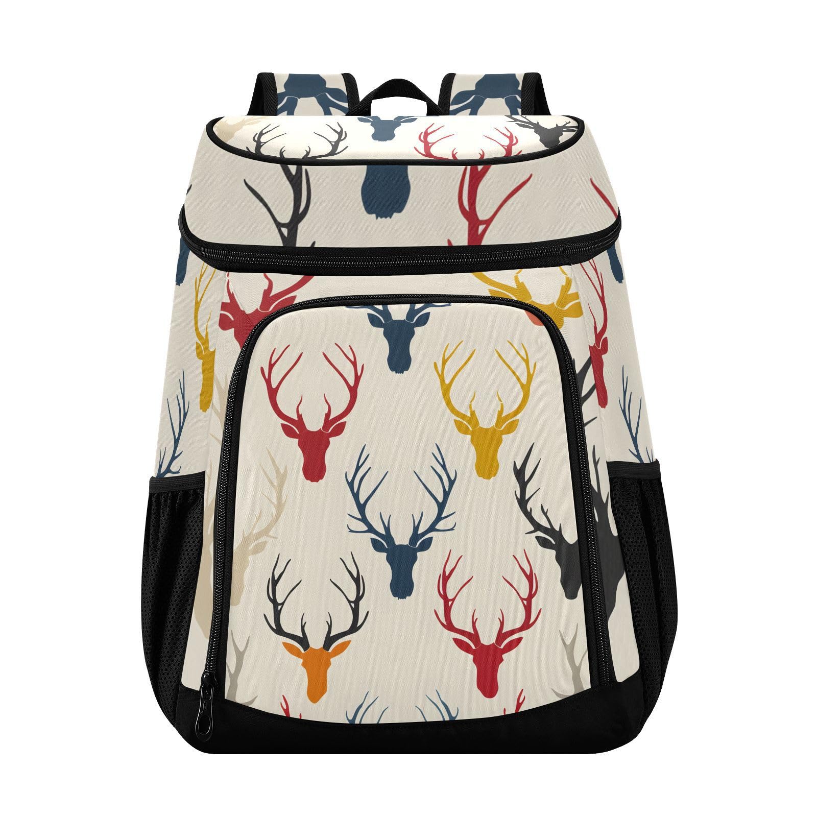 Elk Doodle Cooler Backpack Cooler Insulated Leak Proof Lunch Backpack 36 Cans Waterproof Soft for Men Women Picnic Hiking Camping Beach