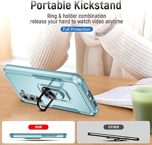 Miniatura 5 de SunRemex Funda para Samsung Galaxy S23 FE con protector de pantalla HD, Samsung S23 FE funda para teléfono Samsung S23 FE integrada con soporte de