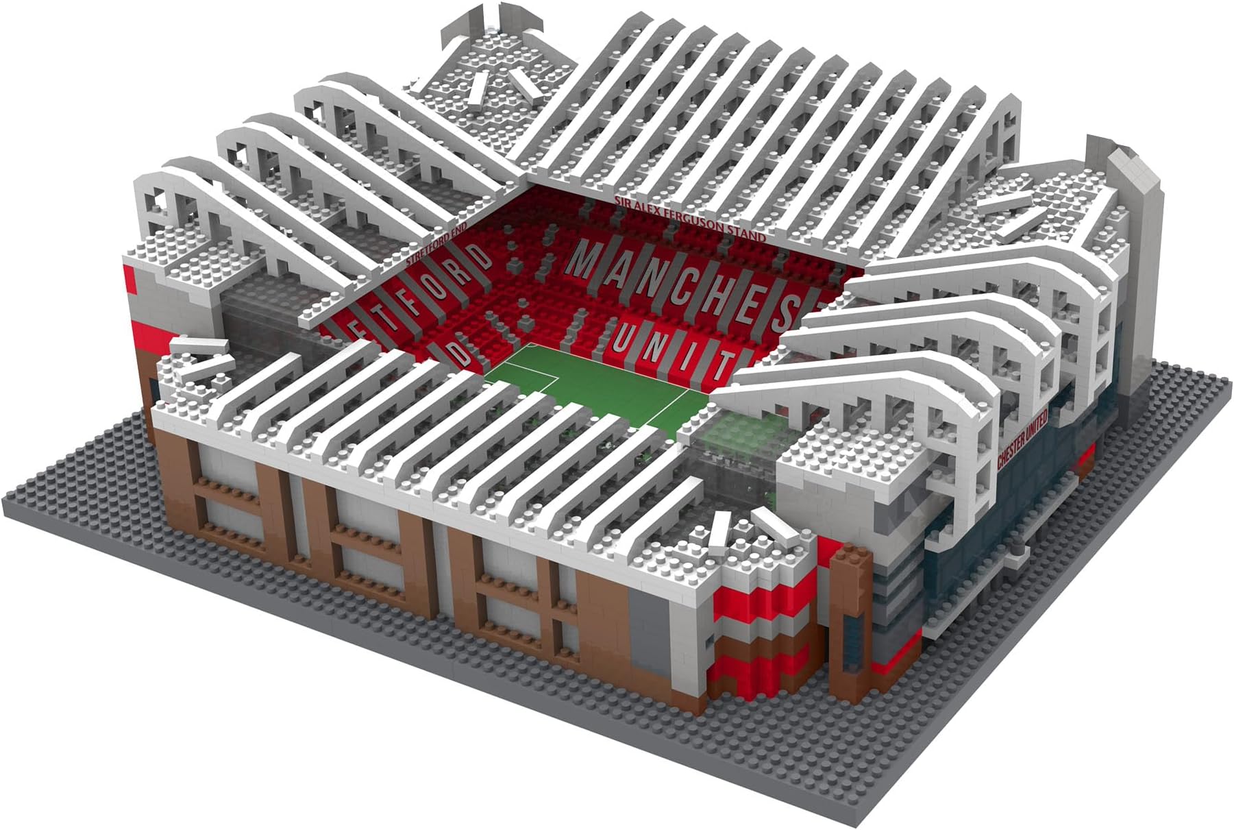 Official Licensed Manchester United FC Old Trafford BRXLZ Bricks 3D Football Stadium Construction Set