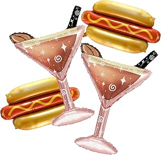 Martini Balloons Hot Dog Balloons Espresso Martini Decorations A Tini Bit Older Birthday Party Cocktail Night Bachelorette Party Tini Bit Older Espresso Martini Decor Weenies & Tinis Decor