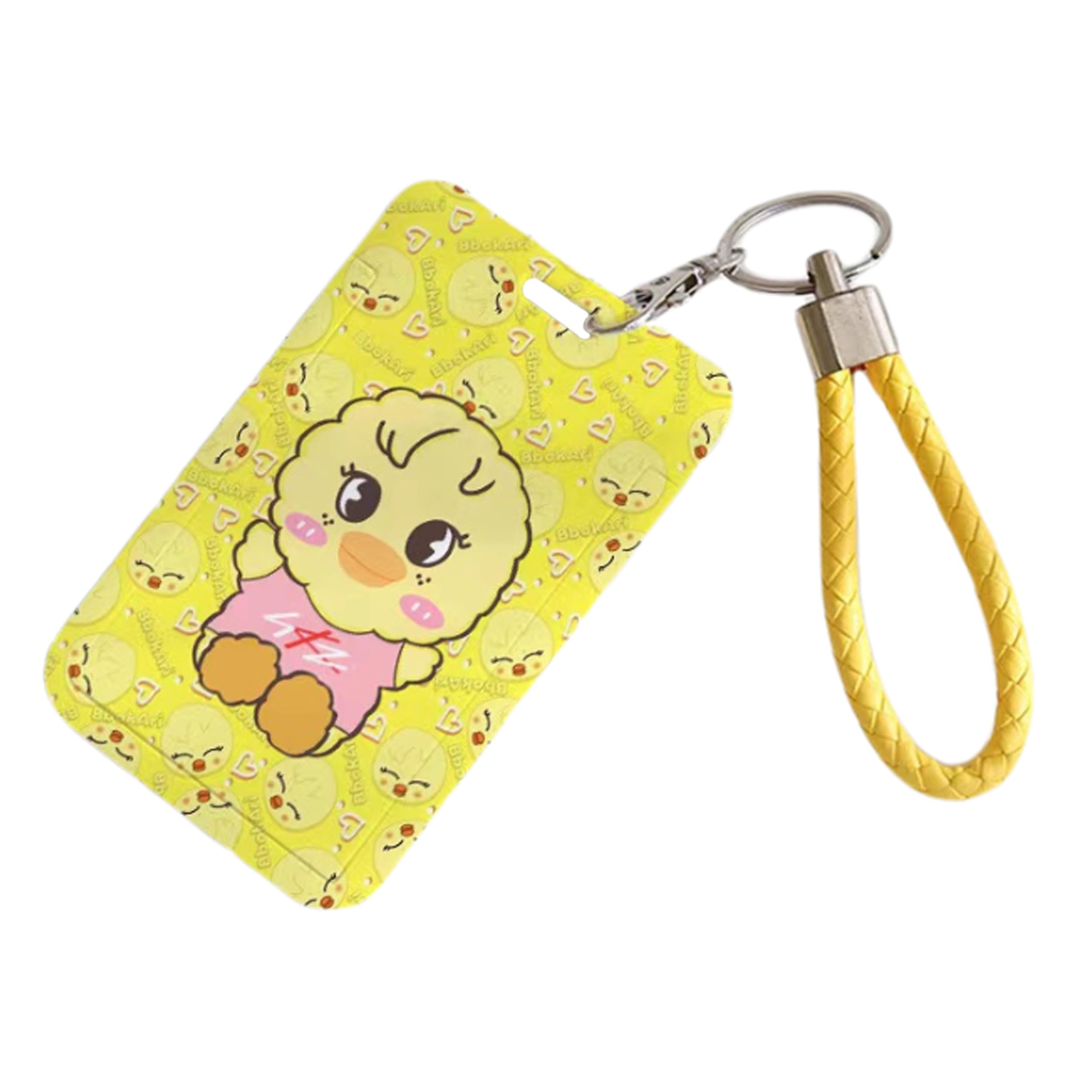 Satdflie Kpop Stray Kids Merch SKZOO Card Holder Set with Key Ring, Cartoon-Style ID Photo Card Holder Case for SKZ Fans Gifts, Color/8