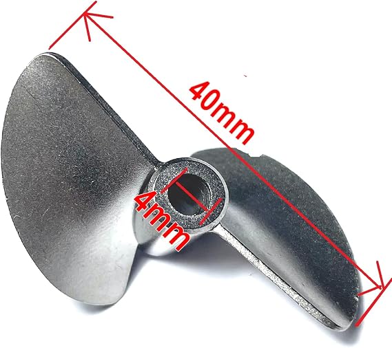 Upgrade Metal Propeller,4mm UDI RC Boat Propeller Parts for UDI Arrow RC Boat Parts Upgrade Rotor Blade for UDIRC Arrow 5 005 UDI005 UDI022 Remote Control Boats.1pcs