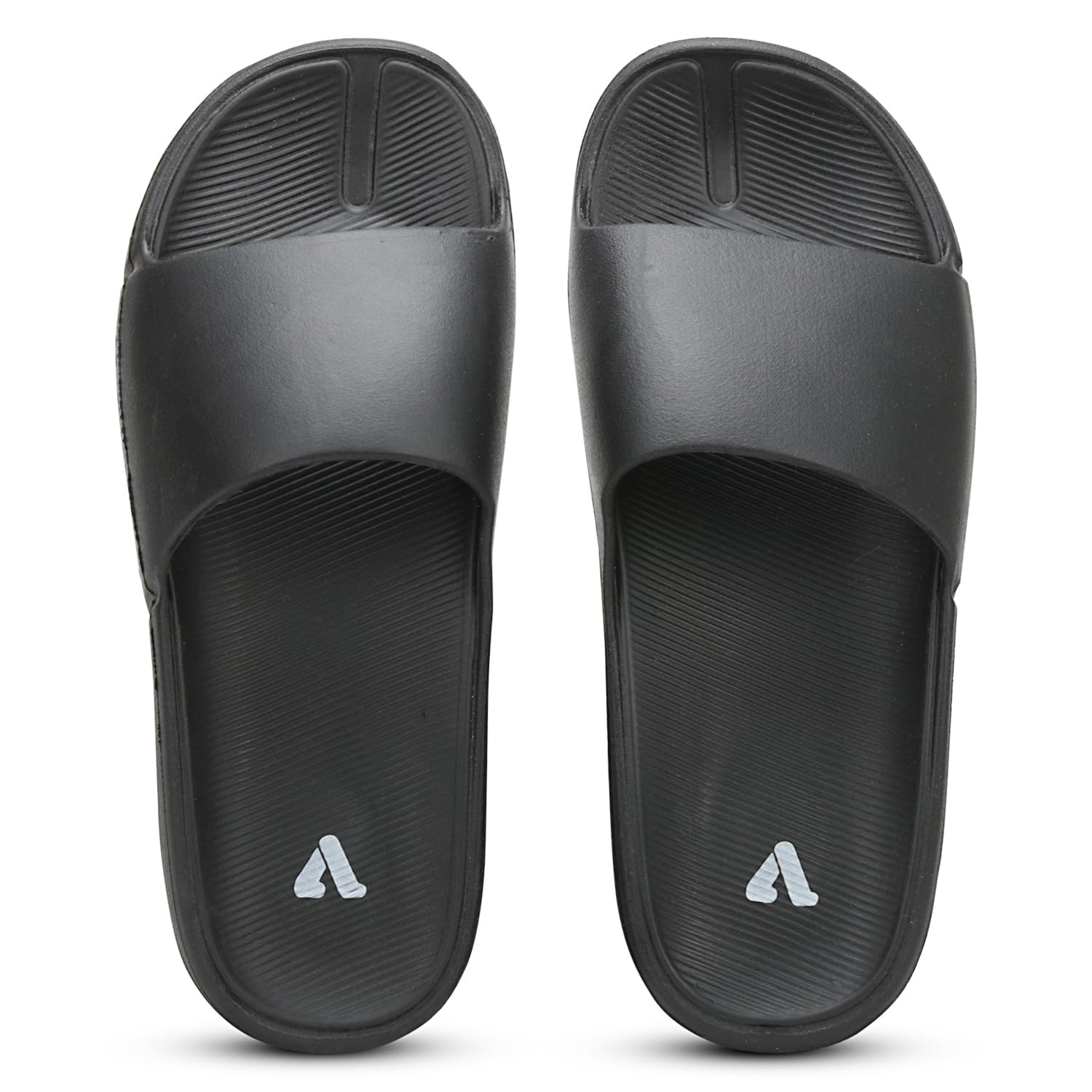 Aqualite Soft & Comfortable Slides For Mens, Black, 41.5 EU