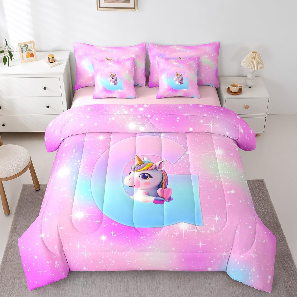 Feelyou Kids Pike Fish Bed in A Bag Full Size, Bass Big Fish 7 Pieces Bedding Sets Boys Girls Fishing and Hunting Comforter Set with Sheets Ocean Teens Bed Set Bedroom Decor