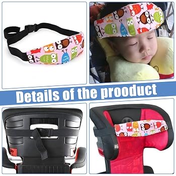 2 Cales-Tête Enfants Pour Voiture - Appui-Tête Réglable Pour Siège Auto, Poussette - Soutien Cou Et Tête Pour Sommeil En Voyage - En Coton Doux