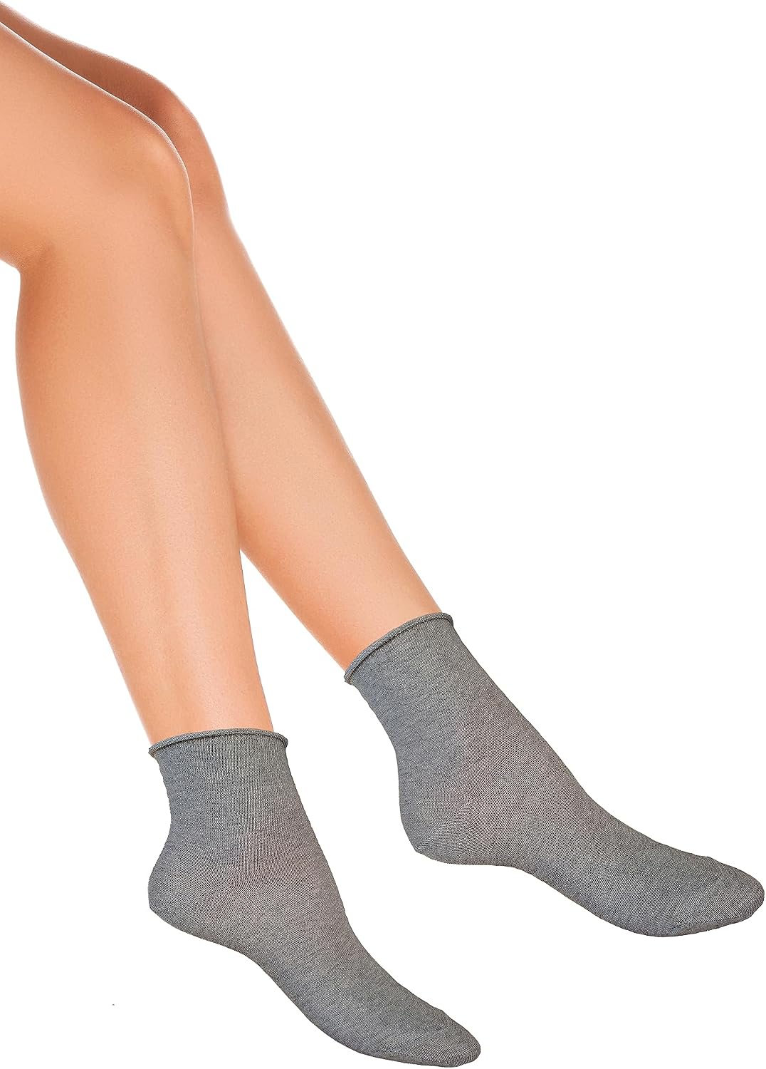 Calzini Donna Larghi In Cotone Non Elastico Per Diabetici &ndash; IOMI &ndash; Multicolor &ndash; Confezione Da 6 Paia