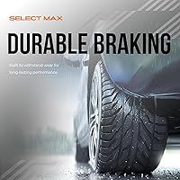 Vista 3 de Max Advanced Brakes SelectMAX Pastillas de Freno Delanteras Compatible con Honda Civic 2000-2015 Bajo Polvo y Silenciosas Cerámica de Carbono