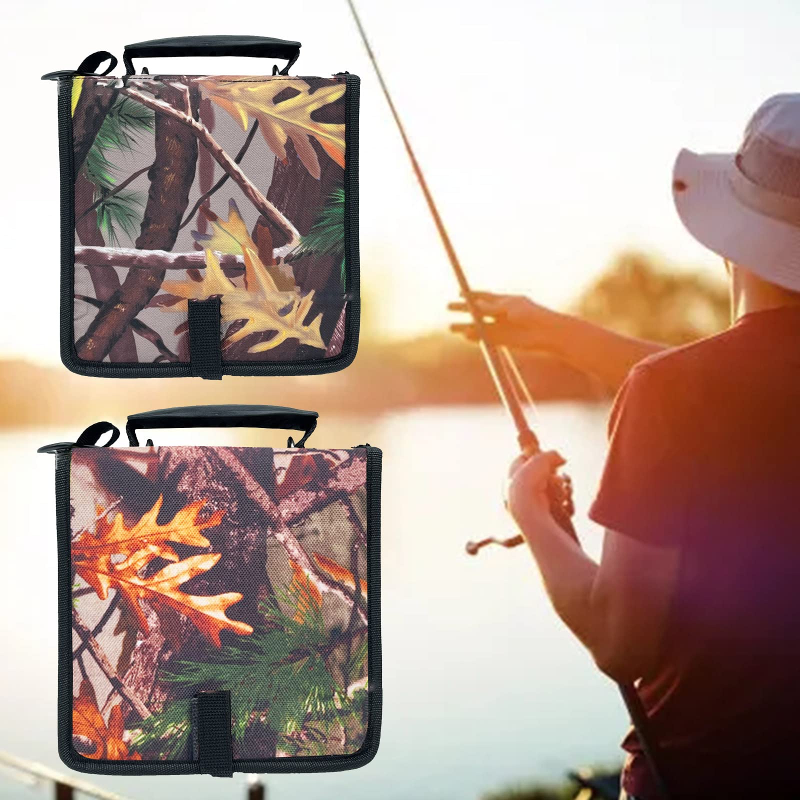 ljhnba Fly Fishing Line-Leader Storage Bag Tippet Line-Wallet Leader-Case Multifunction Outdoor Fishing Tackle Bag