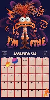 2025 Disney Inside Out 2 Wall Calendar