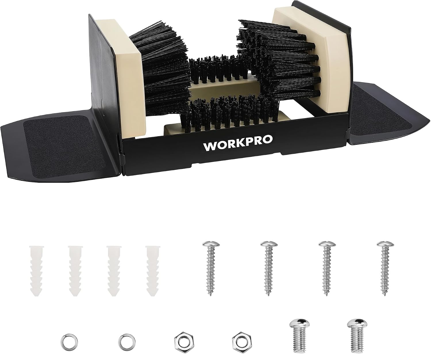 WORKPRO Extra Wide Boot Brush Scraper, Shoe Cleaner Brush, Boot Scrubber, Heavy Duty Boot Cleaning Brush Outdoor