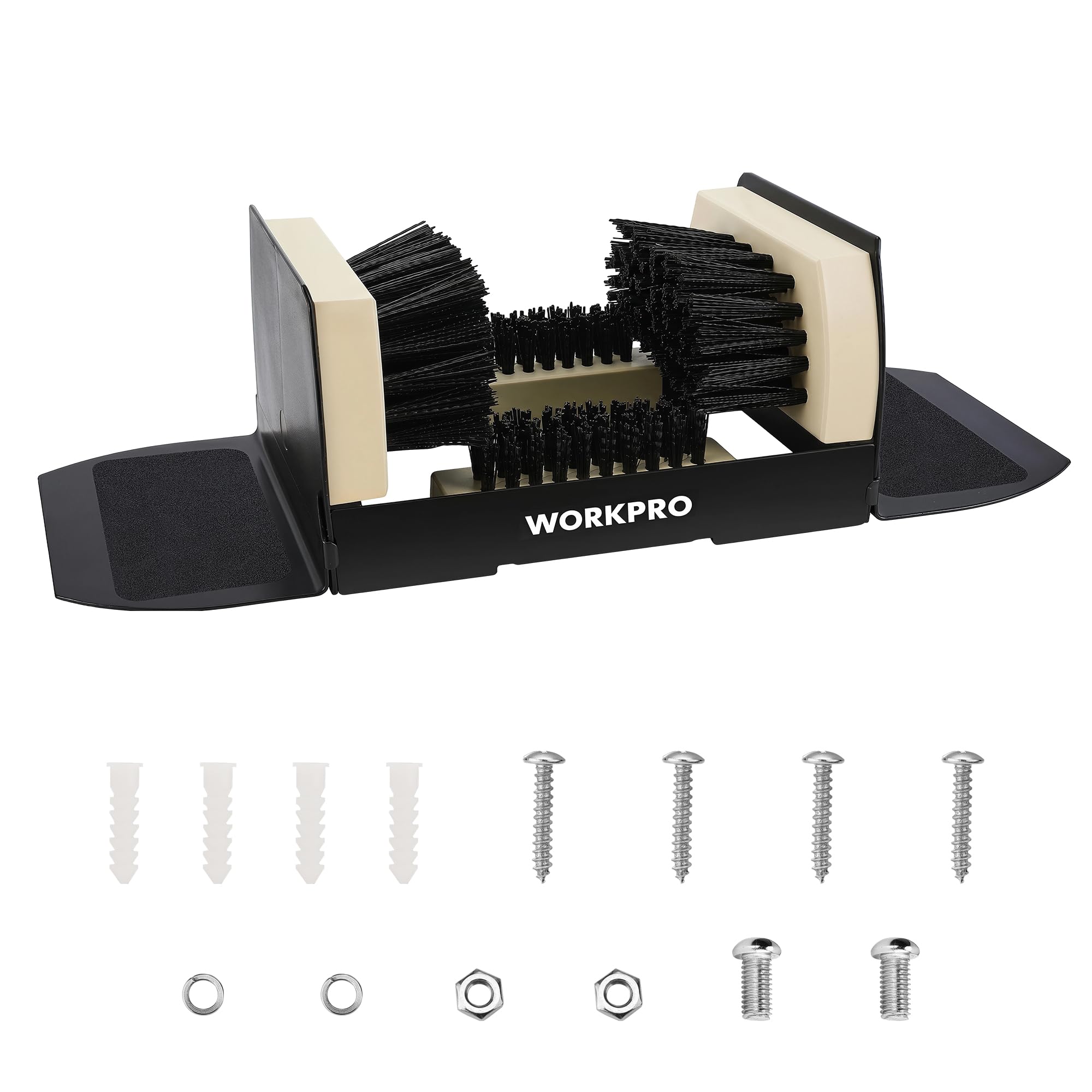 WORKPRO Extra Wide Boot Cleaner, Shoe Brush Scraper Scrubber Outdoor