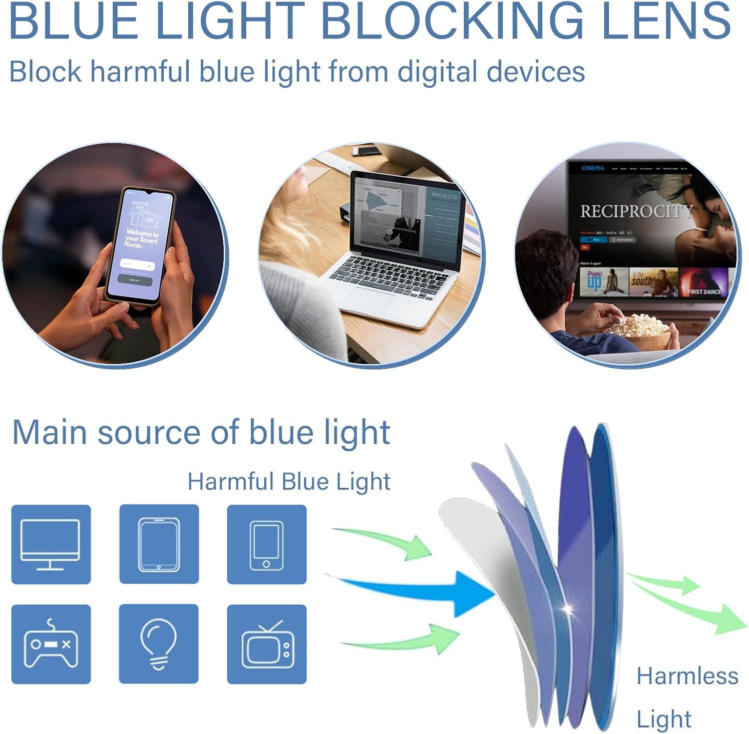 2 Pack Reading Glasses for Men,Sports Style Blue Light Blocking Readers with Anti Glare Filter Lightweight Eyeglasses - Image 5