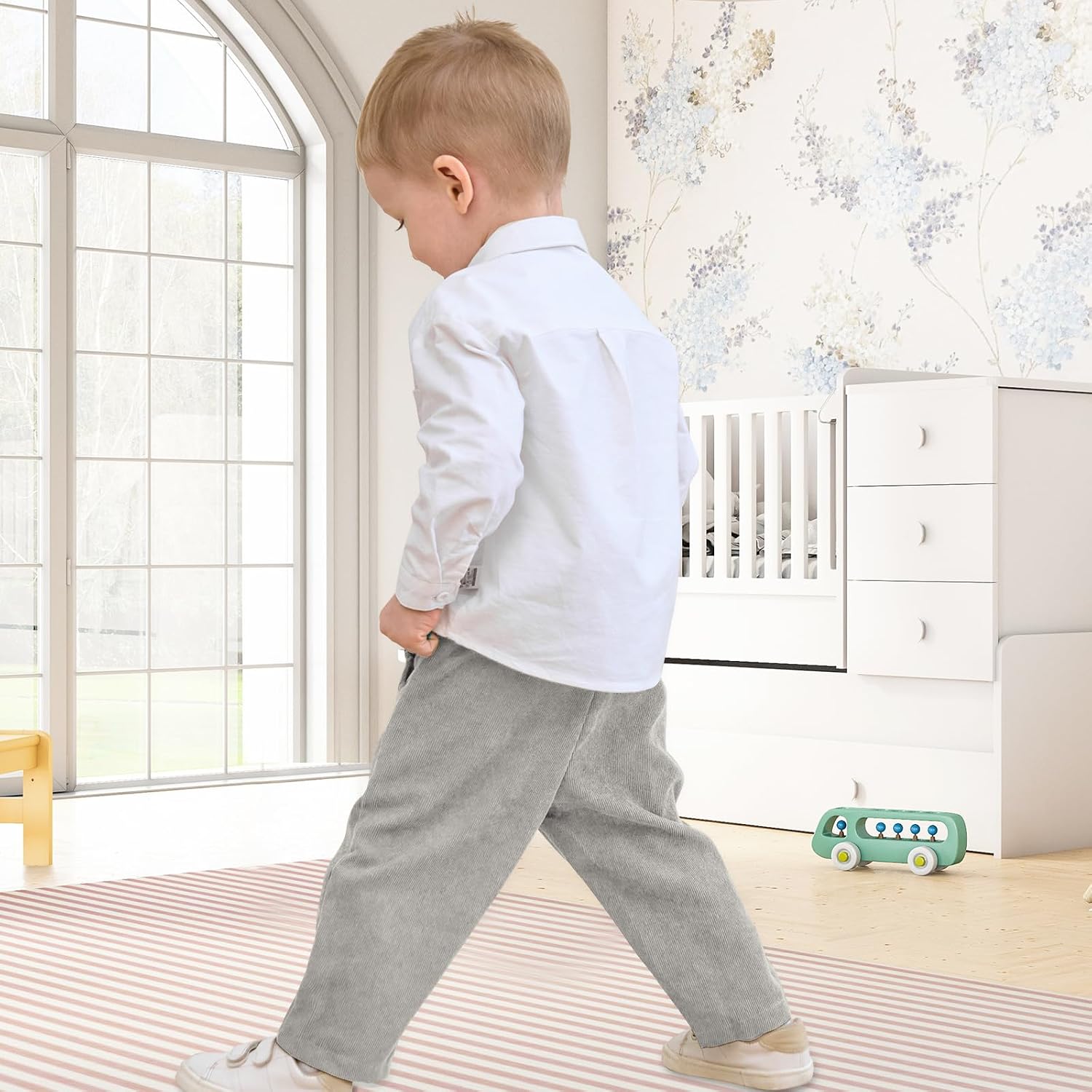 Neutocd Baby Boy Pants Infant Uniform Jogger Sweatpants Stretch Toddler Boys Chino Pants with Pocket