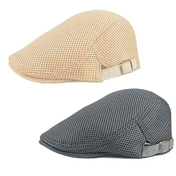 Cappello Berretto A Quadri Unisex - Cotone E Canapa - Regolabile E Anti-UV - Stile Retro Newsboy - Foto 2