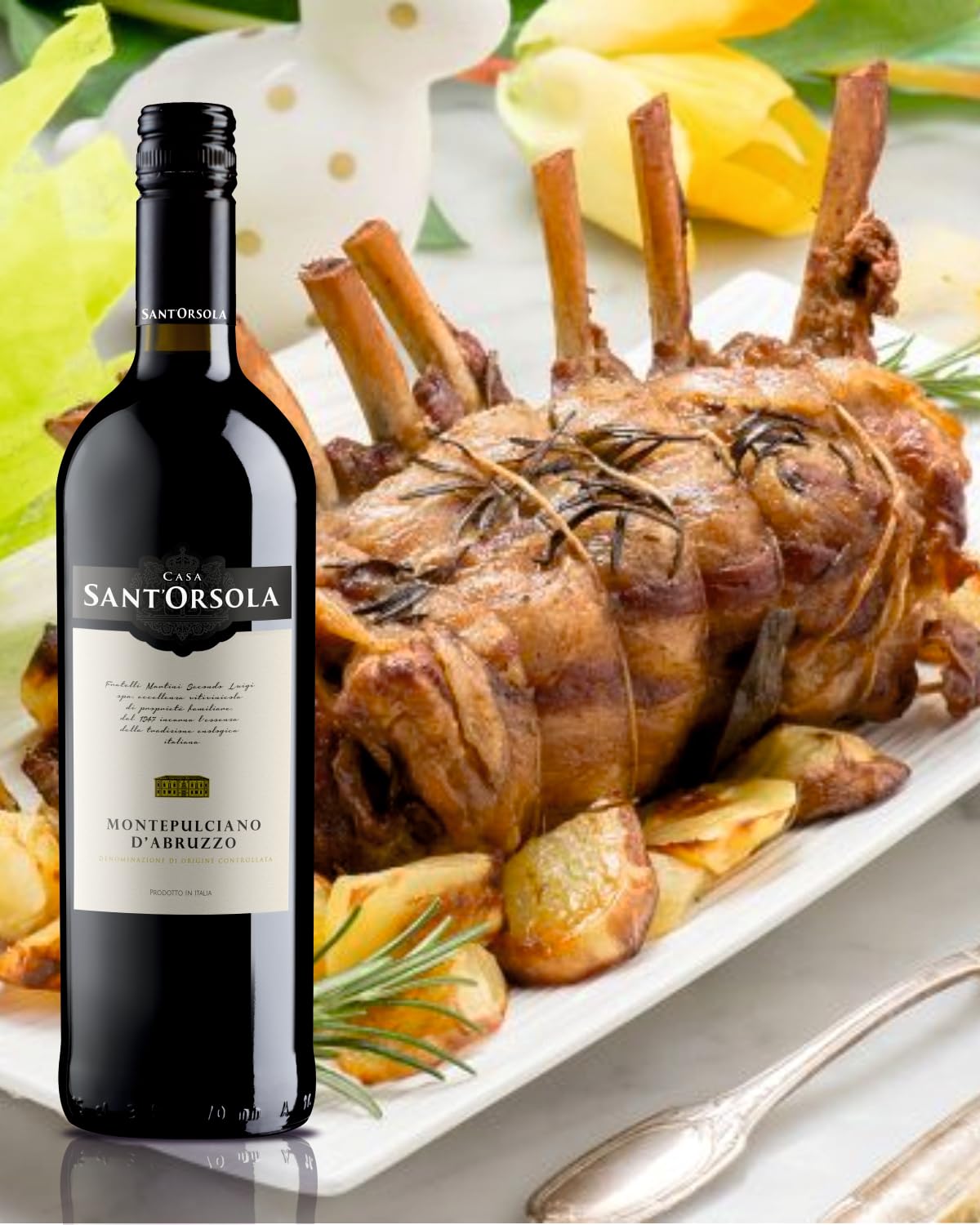 SANT'ORSOLA Chianti Docg + Montepulciano Doc D'Abruzzo + Nero D'Avola Doc Vin Rouge Italien Avec Coffret Cadeau - 3X75 cl