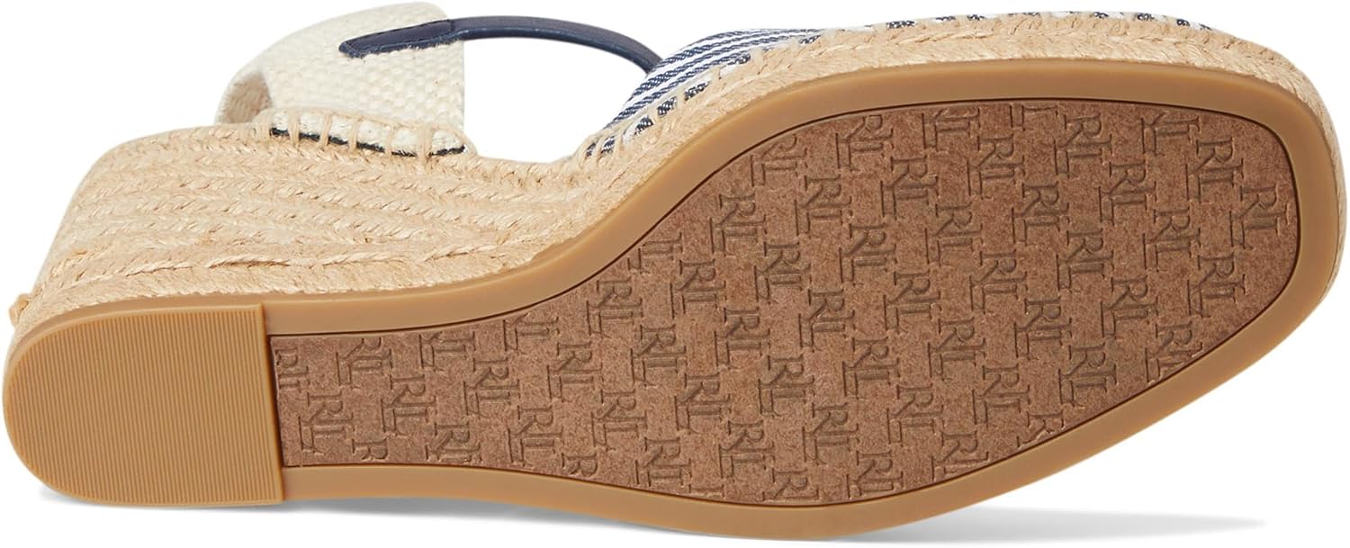 Lauren Ralph Lauren Robby Striped Canvas & Jute Espadrille
