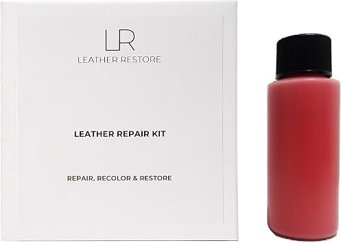 Leather and Vinyl Repair Kit with Ready to Use Color, RED - Repair, Recolor & Restore Couch, Furniture, Auto Interior & Car Seats