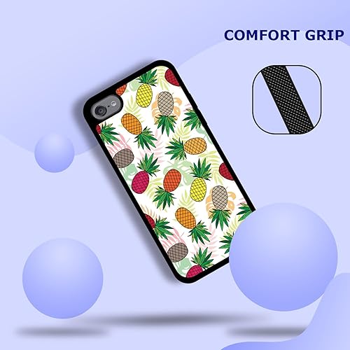 Miniatura 3 de SM Cases - Funda para iPod Touch 7, iPod Touch 6, funda para iPod Touch 5, diseño de piña colorida, funda de goma suave de poliuretano