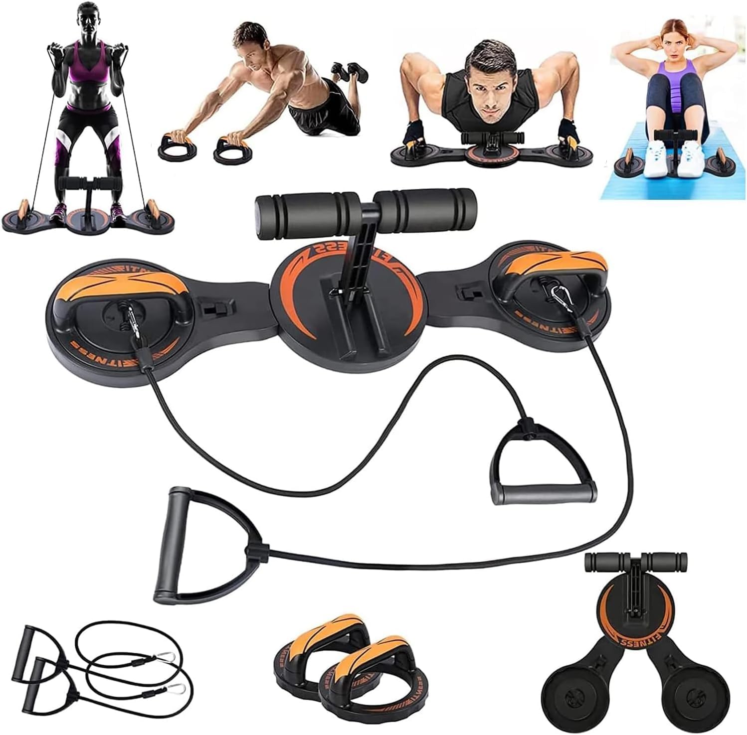 Snivy Push-Up Board, Portable Foldable 4 in 1 Push-Up Bar, Home Gym Workout Equipment for Women and Men, Push-Up Handles for Perfect Push-Ups Sports Fitness Equipment