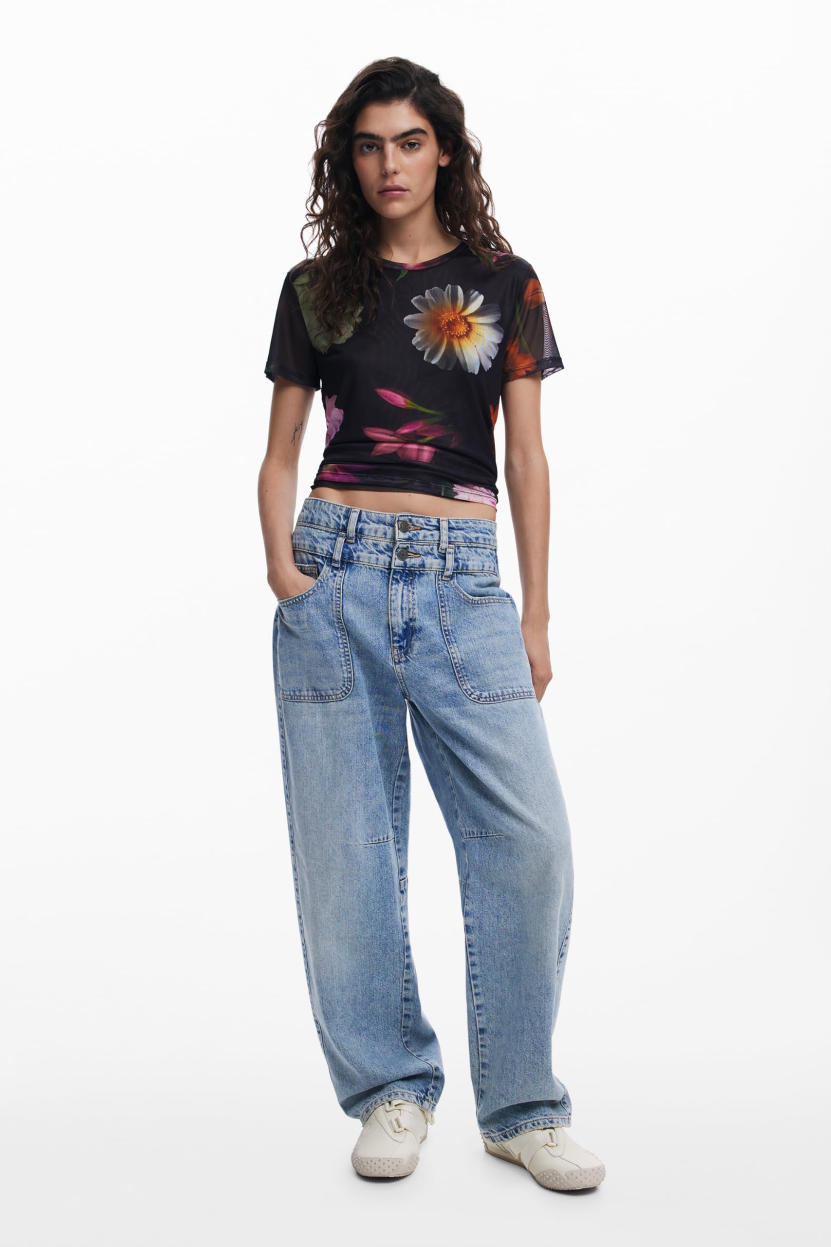 Desigual 25swtk88 T-Shirt Donna (Pacco da 1)