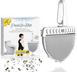 Toilet Splash Guard Urinal Screen Deodorizer – Powerful Odor Eliminator for Men’s Bathroom – Long Lasting Fresh Wave Scent Cleaner Pads for Urinals, Potty, Drain & Restrooms – 1 Pack, Lemon
