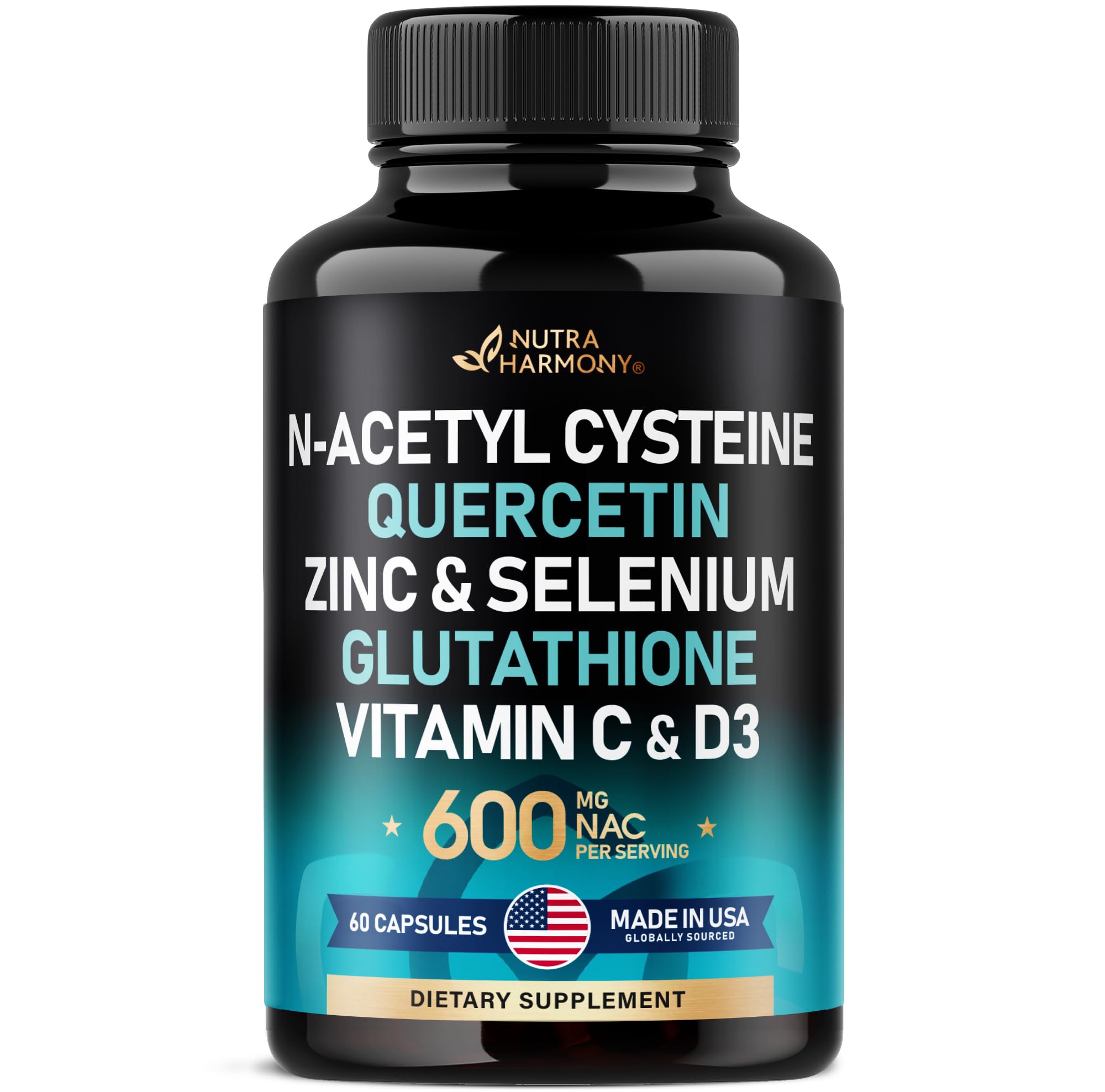 NUTRAHARMONY NAC 600 mg Supplement - 60 Capsules
