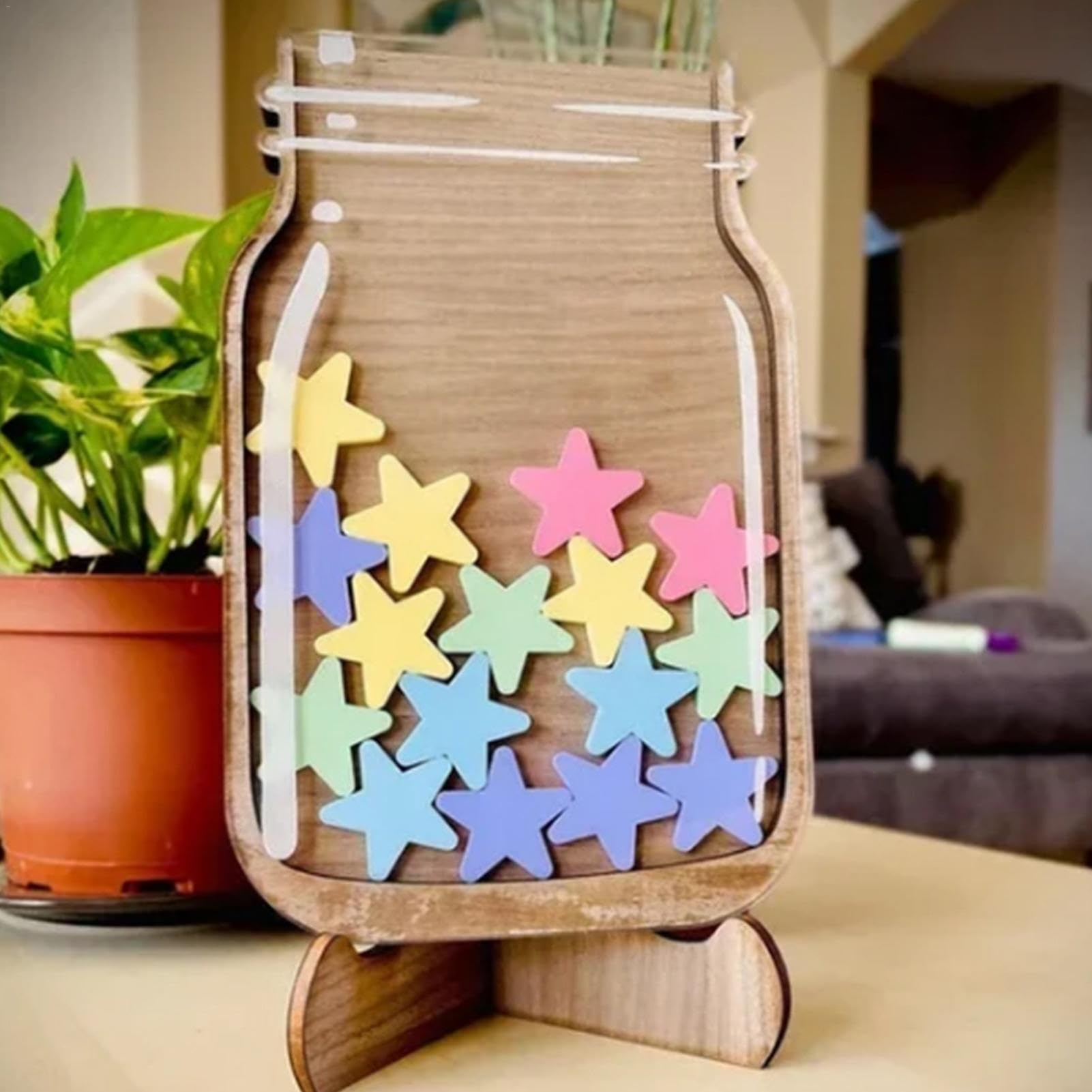 Belohnungsglas Sterne Magnetisch, Belohnungssystem Schule, Belohnungsglas Klassenzimmer Kinder, Reward Jar Kinder Geschenke, Belohnungstafel Kinder Ab 7 Mädchen Junge, Belohnungssystem Grundschule