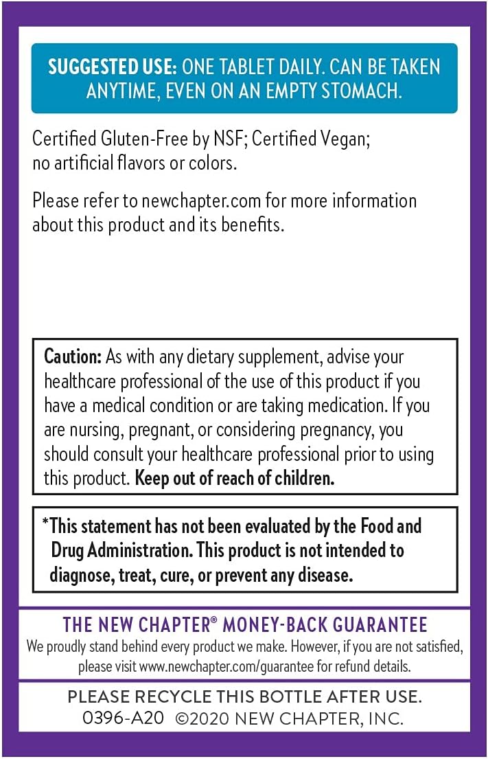 New Chapter Fermented Vitamin b12, 30 Count