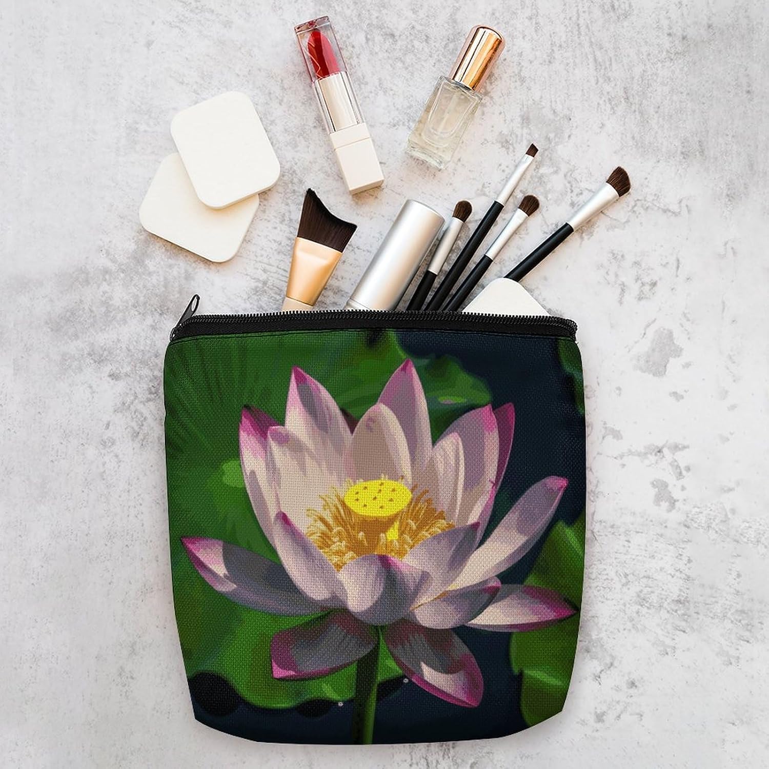 Lotus2 Makeup Bag Cosmetic Bag image 4