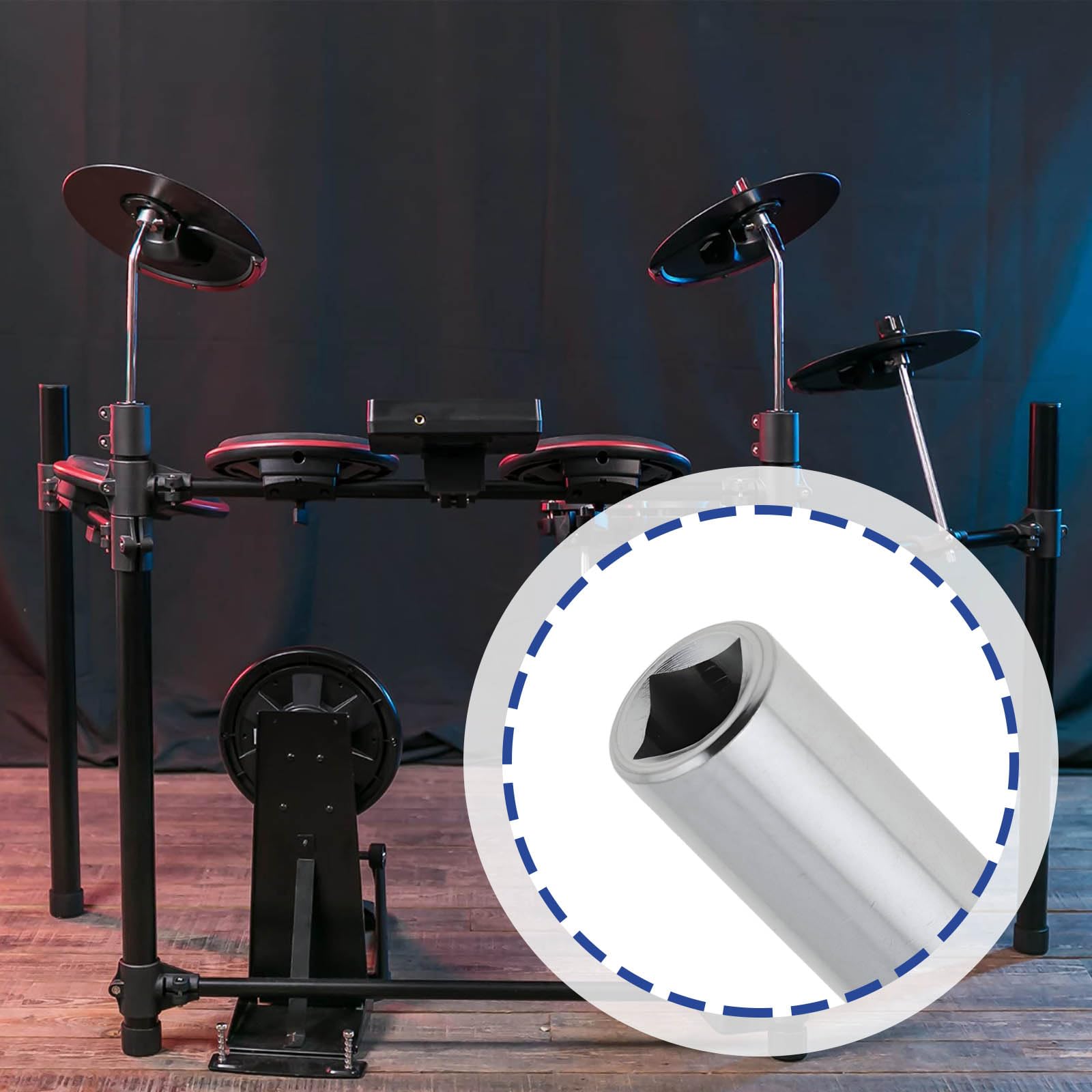 EMSea Lot de 2 Clés D'accordage Métalliques 50x10mm pour Batterie électronique Et Batterie Jazz