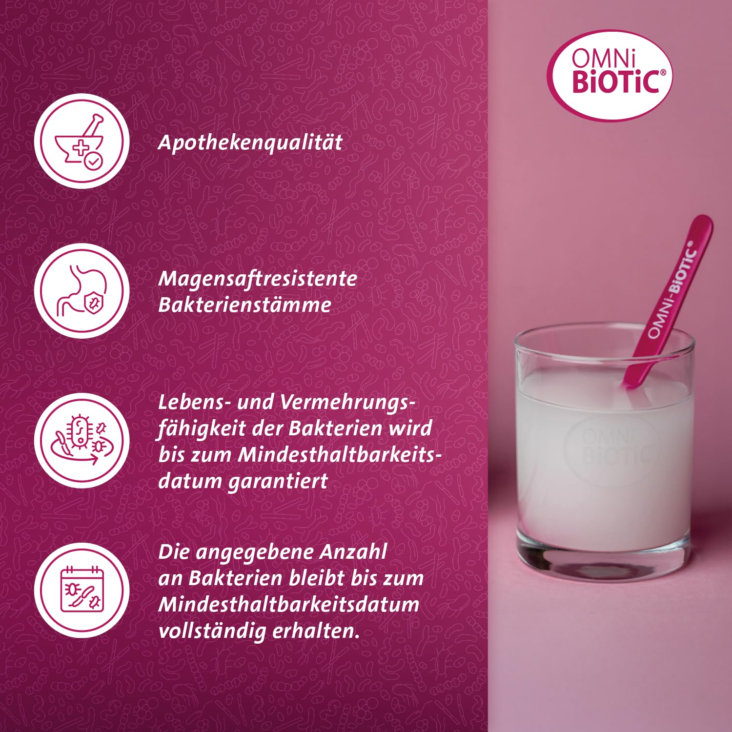 OMNi BiOTiC 6 | Der tägliche Begleiter für ein gutes "Bauchgefühl" | Für jeden Tag und jedes Alter geeignet | 60 Portionen (120 g) | 6 Bakterienstämme | Pulver | Mit Inulin | Vegan | Glutenfrei