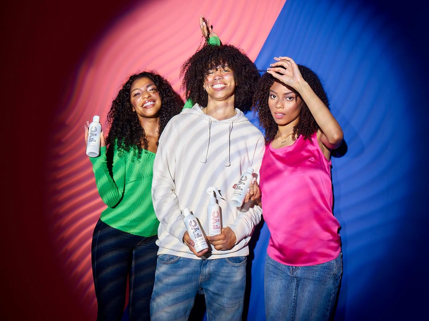 FYC For Your Curls Starter Bundle for Curly Hair, Shampoo, Conditioner, Leave-In and Detangle Spray, Boosts Moisture and Shine, Helps Control Frizz and Define Curls, No Parabens - 4× 250ml