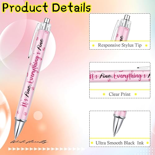 Miniatura 2 de 10 bolígrafos de enfermera, bonitos bolígrafos retráctiles de enfermera, bolígrafos de enfermería de tinta divertida para asistentes médicos,