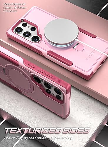 Miniatura 3 de Poetic Neon MagPro - Funda diseñada para Samsung Galaxy S23 Ultra  S22 Ultra 5G de 6.8 pulgadas, compatible con MagSafe de doble capa, resistente,