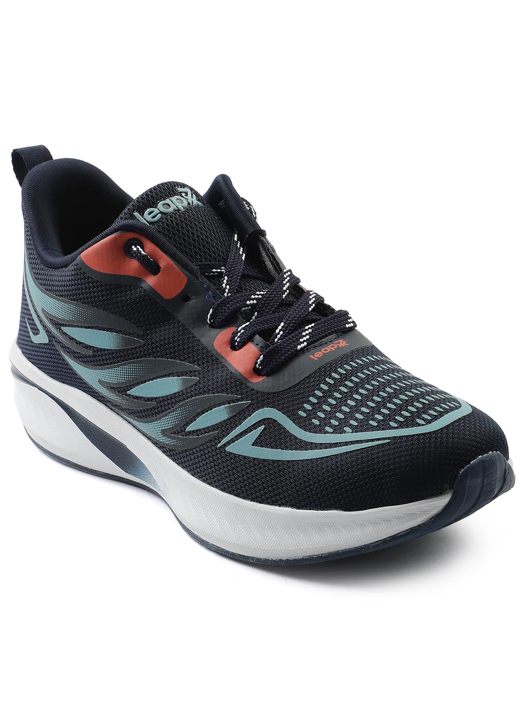 liberty Leap7x Men Sports Running Shoes - Navy Blue & White | Comfortable and Durable Lace-Up Closure - Suitable for Lacing Walking, Gym, Jogging and Outdoor Shoes for Man - Cushioned Footbed-picture-10