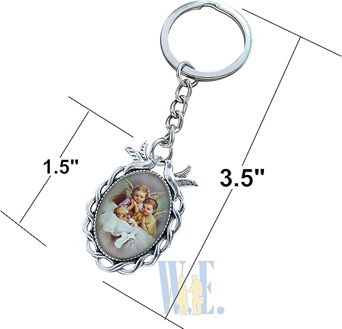 Miniatura 2 de 12 llaveros de bautismo con bolsas de organza para niña y niño - Recuerdos de mi bautizo/bautizo