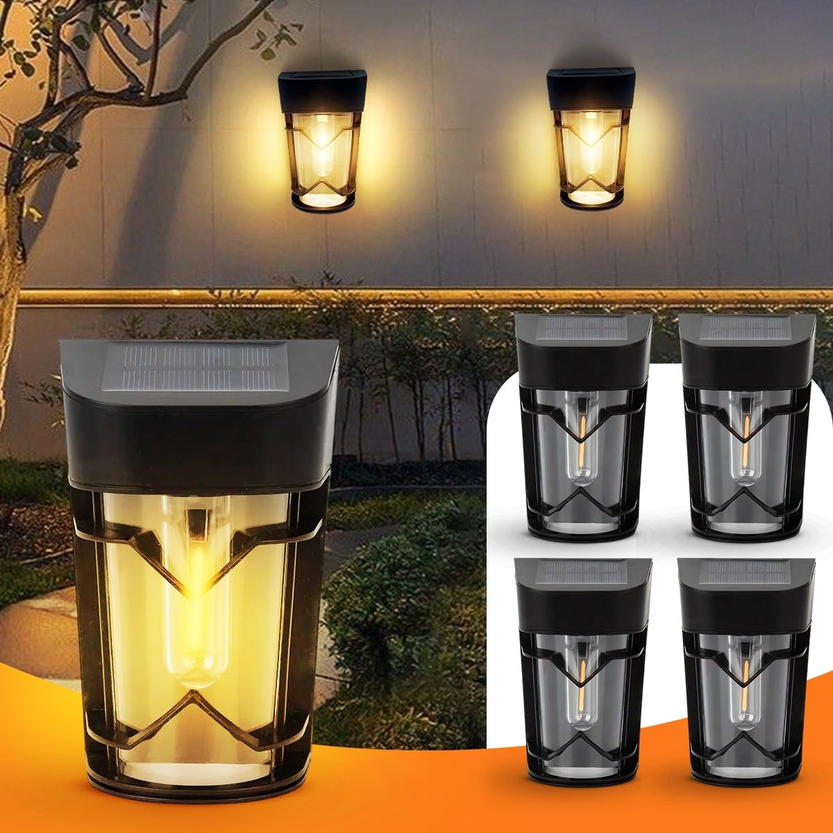 Dravina Plastic Solar Light Outdoor|Motion Sensor Solar Lights For Garden,Home|Wall Solar Light Outdoor Waterproof|Unique Dawn To Dusk Led Bulb|Auto Chargeable Exterior Lamps For Patio Pack Of 2-Warm (B0CWRXF5GZ) Amazon Price History, Amazon Price Tracker